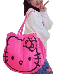 New Hello Kitty Canvas Shoulder Bag Size Large